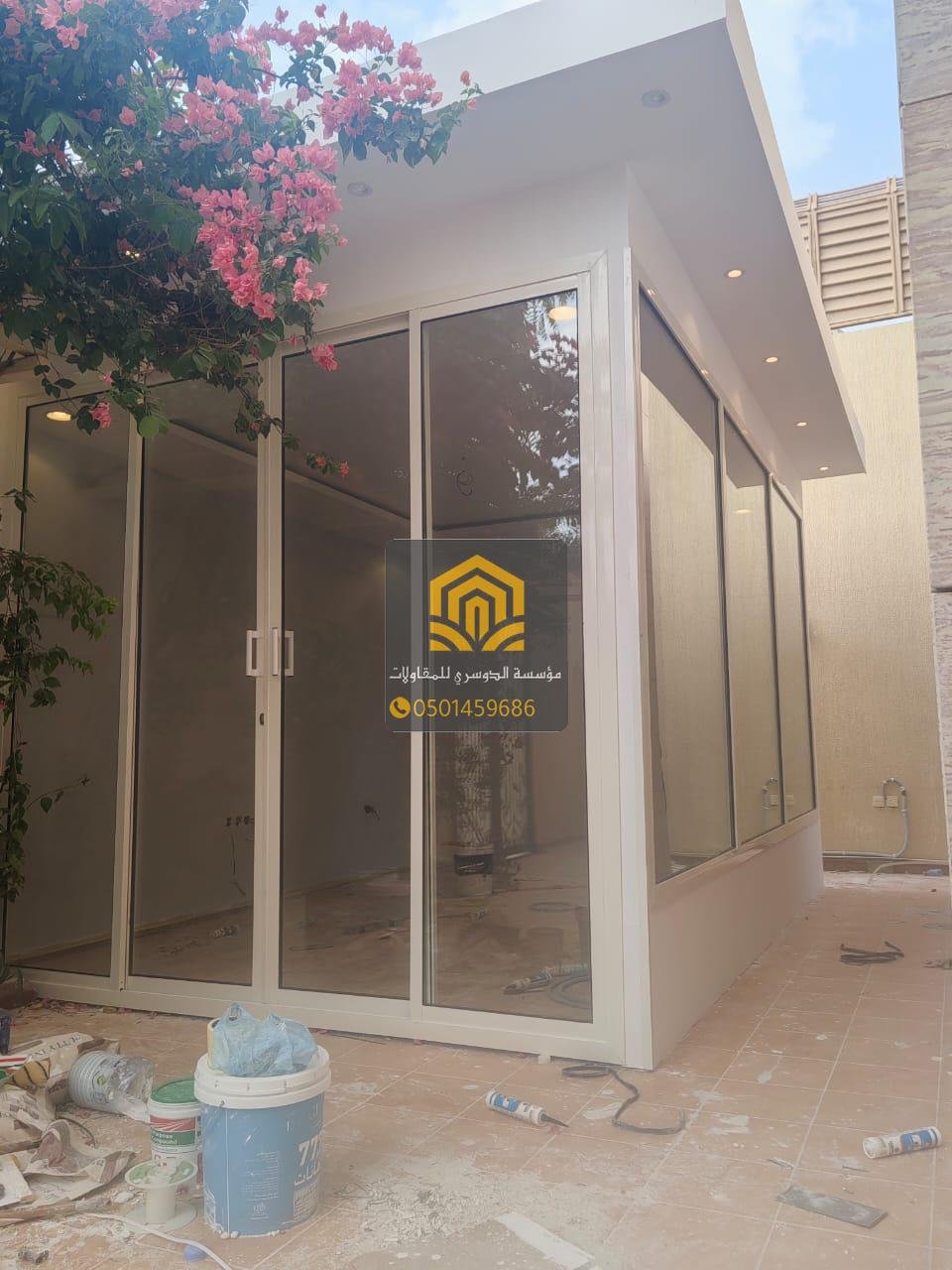 بناء مجالس زجاج من الإسمنت بورد في جدة بجودة عالية ومضمونة